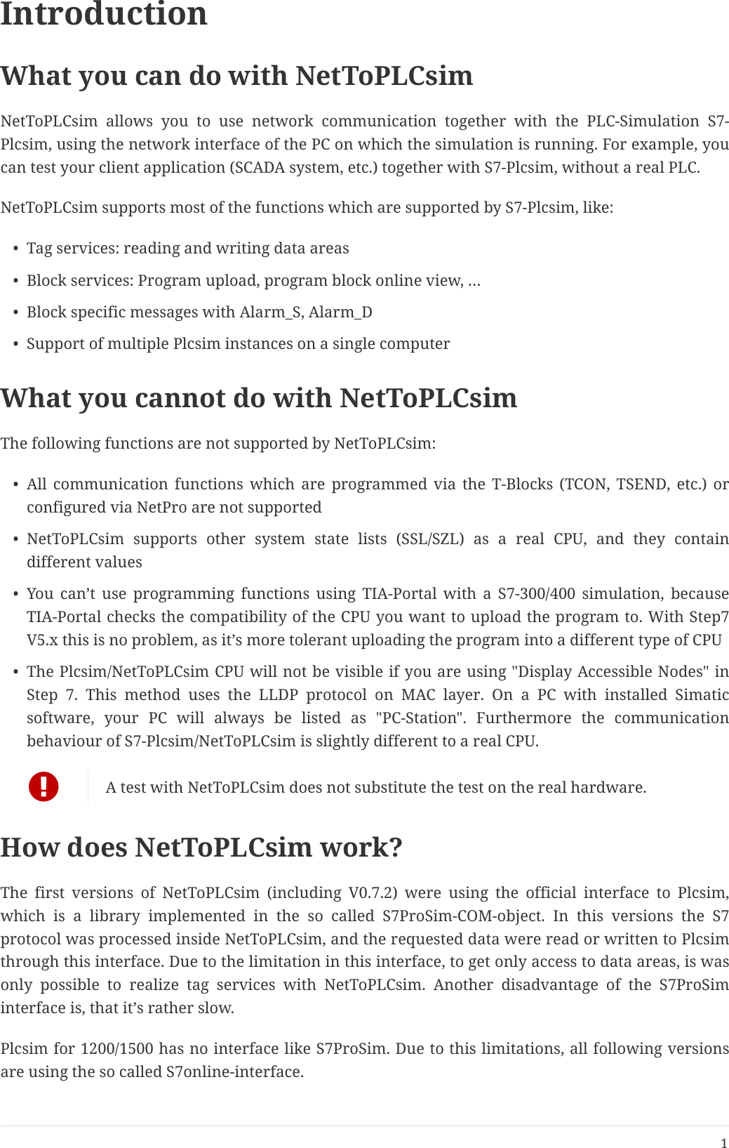 Page 2 of 11 - NetToPLCsim: Network Extension For Plcsim Net To PLCsim-Manual-en