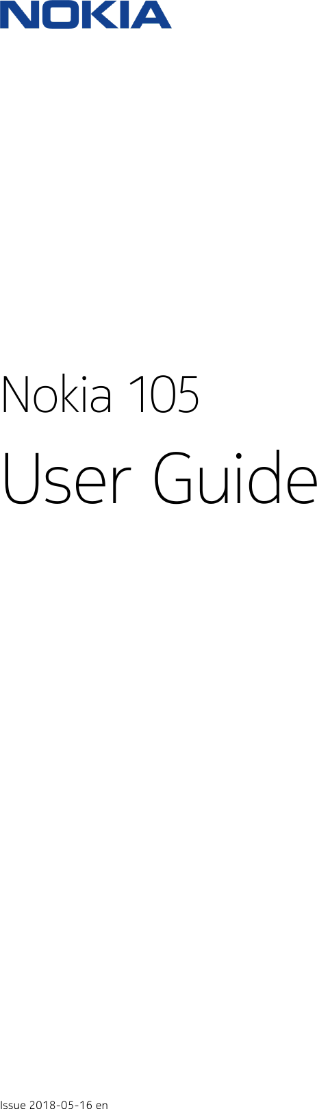 Nokia 105 2017 Manual