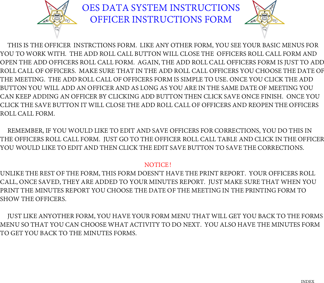Page 6 of 8 - OES DATA SYSTEM INSTRUCTIONS