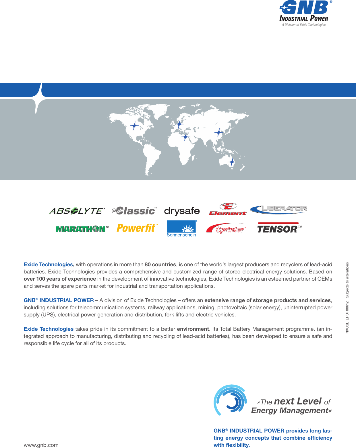 Page 12 of 12 - GNB NP Classic Solar OPz S Battery