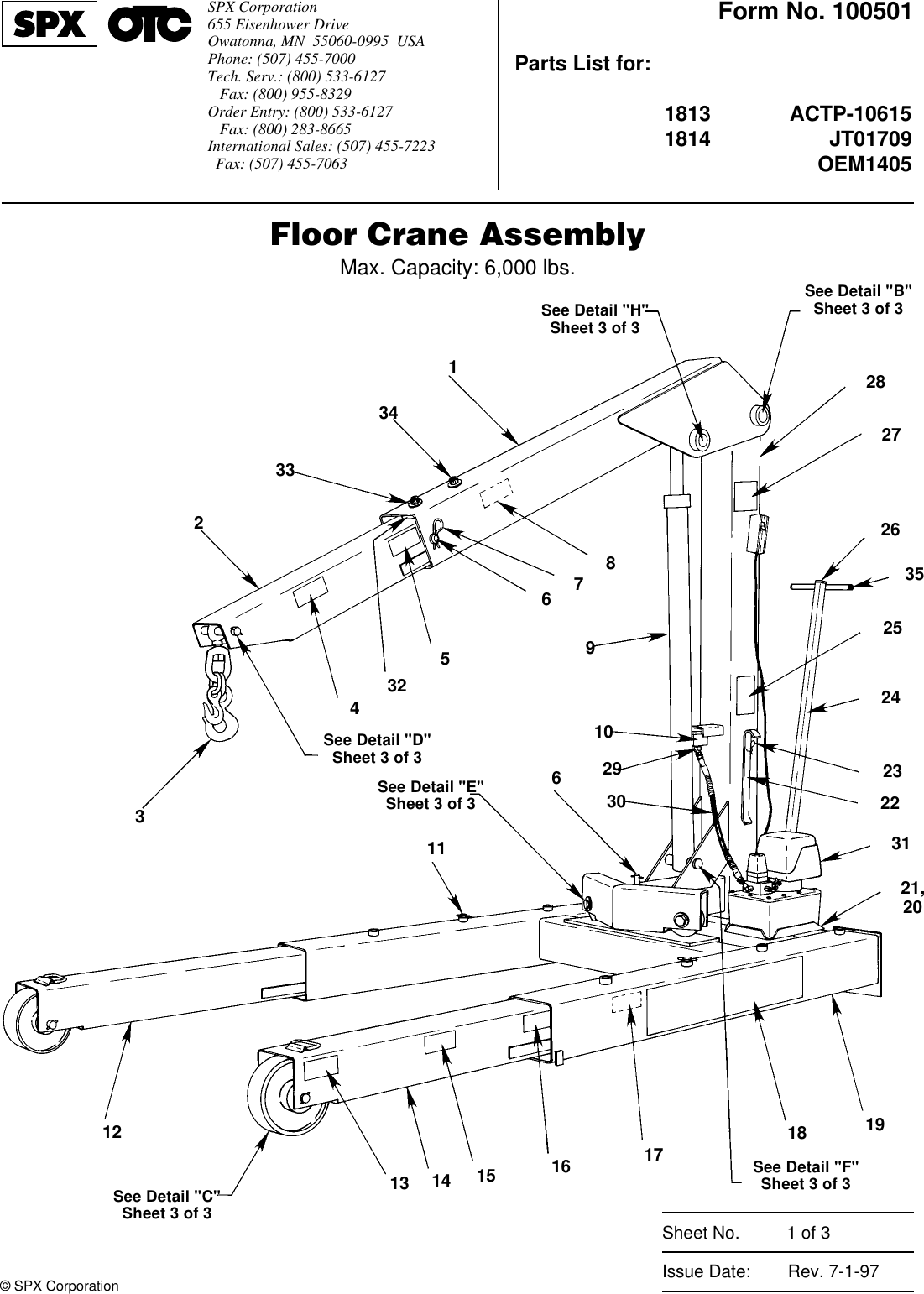 Page 1 of 6 - 100501form OTC-1213-1214-Crane-Parts-List