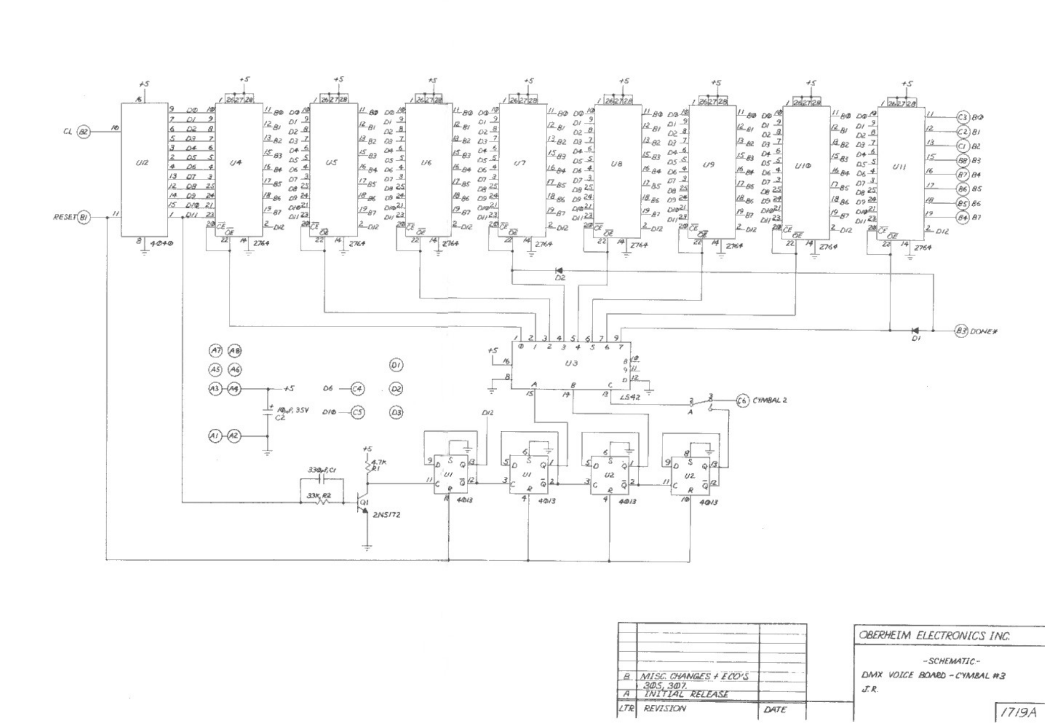 Oberheim_DMX_Schematics Oberheim DMX Schematics