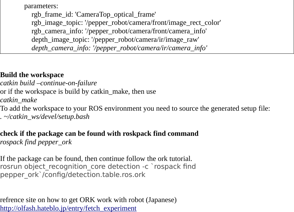 Page 2 of 2 - Object Recognation Kitchen(ORK) User Guide