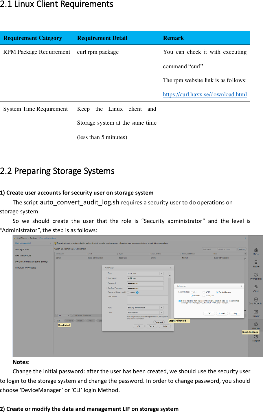 Ocean Stor V3&V5 Auto Convert Audit Log Configuration Guide