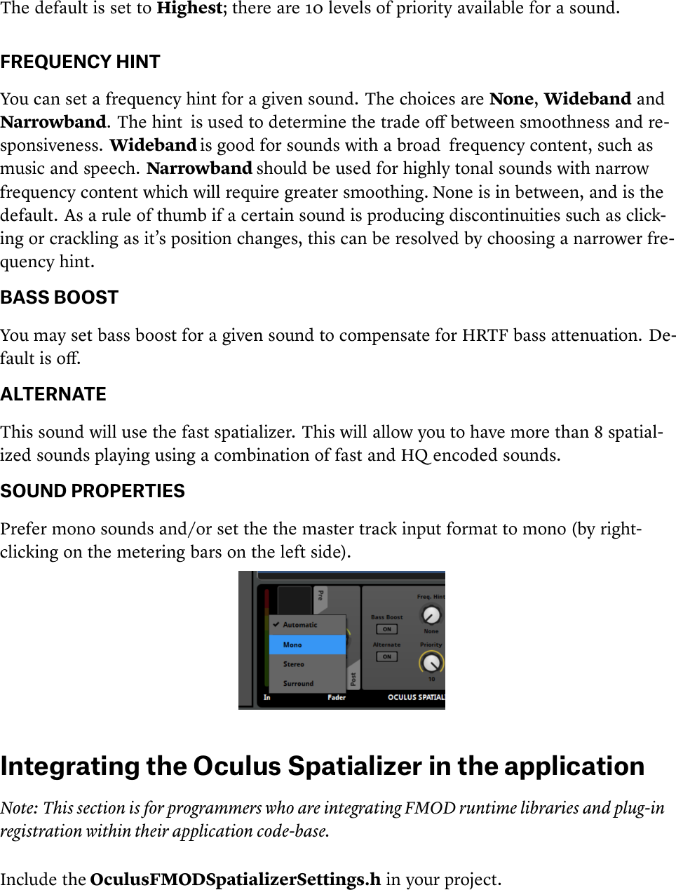 Page 4 of 6 - Oculus Spatializer For FMOD Integration Guide
