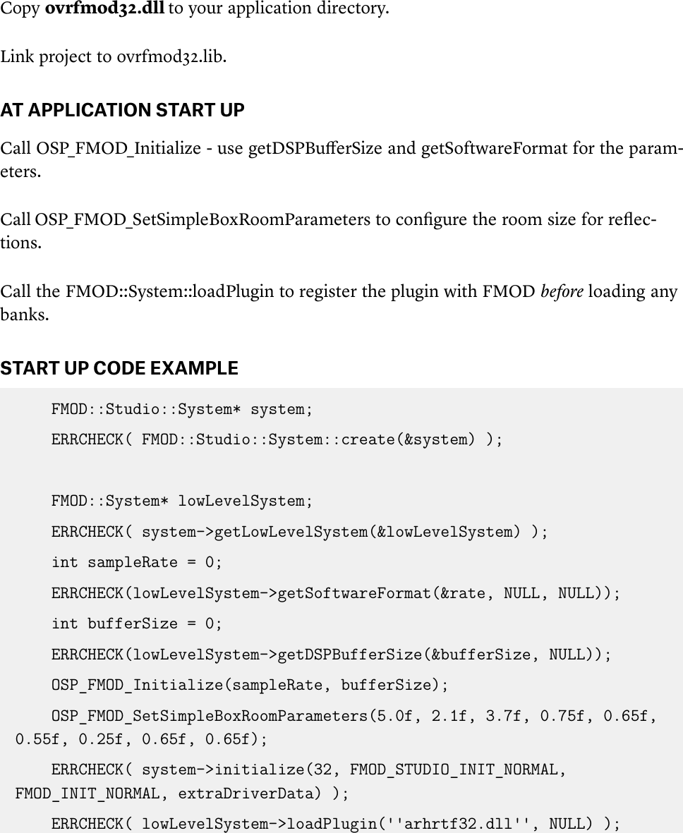 Page 5 of 6 - Oculus Spatializer For FMOD Integration Guide