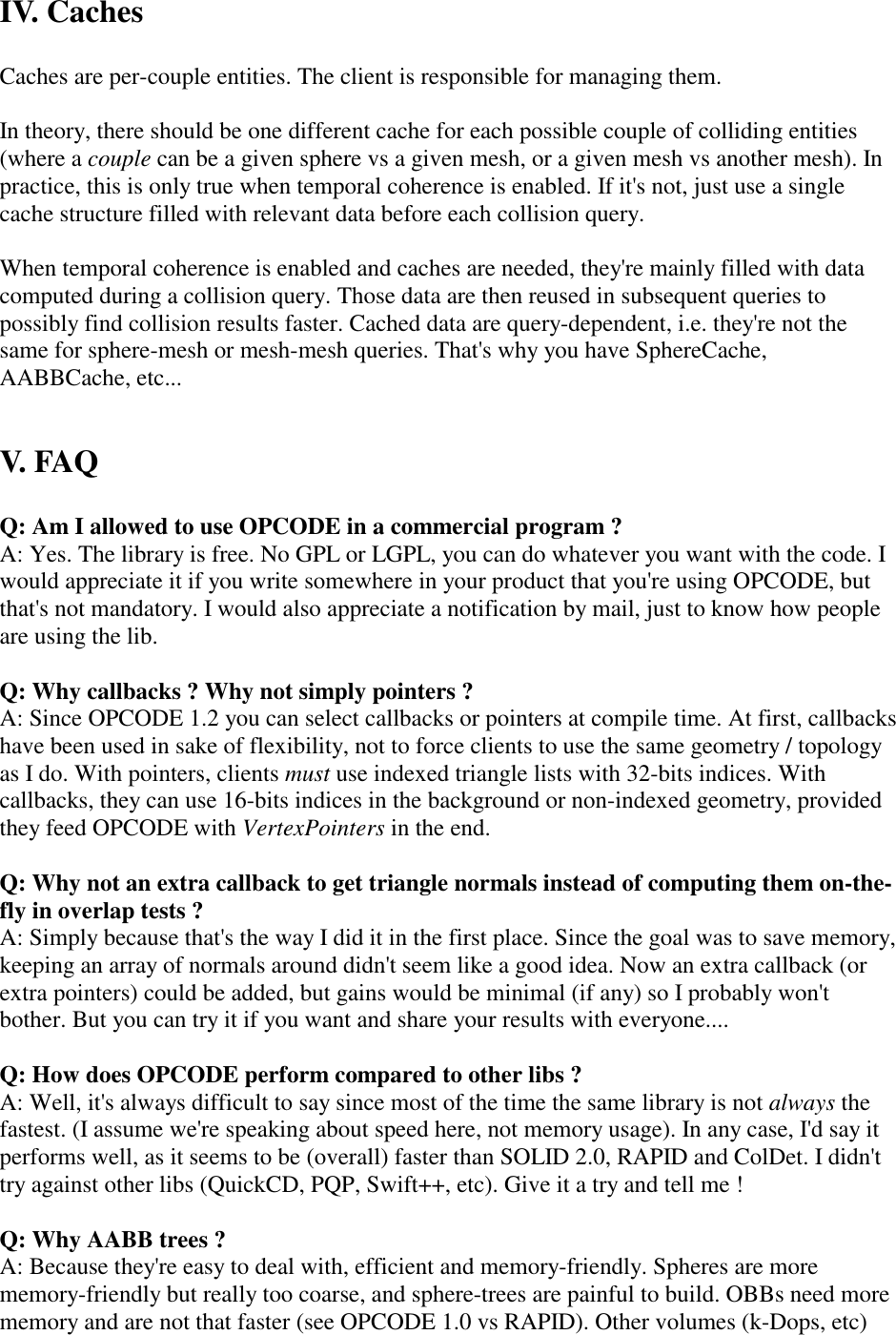 Page 10 of 12 - III. Colliders And Collision Queries Opcode User Manual