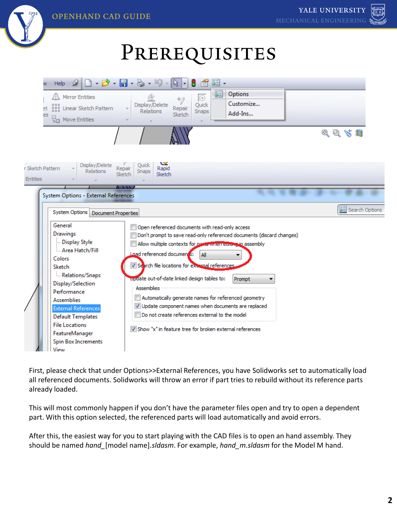 Page 3 of 9 - 1 Open Hand CAD Guide