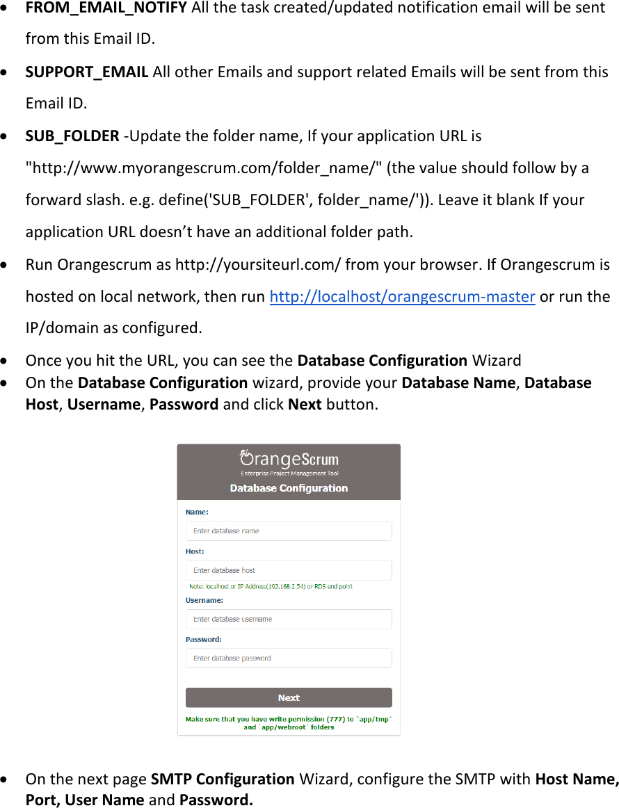 Page 2 of 7 - Orangescrum Installation Manual