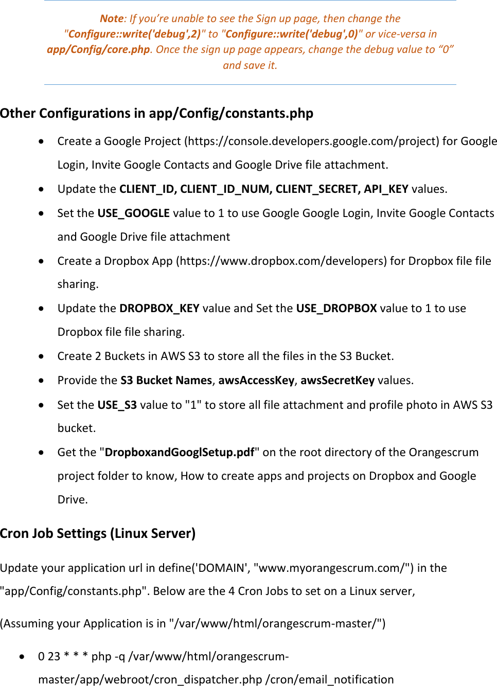 Page 4 of 7 - Orangescrum Installation Manual