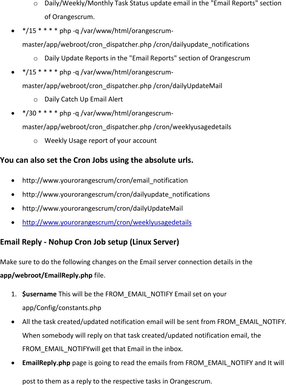 Page 5 of 7 - Orangescrum Installation Manual
