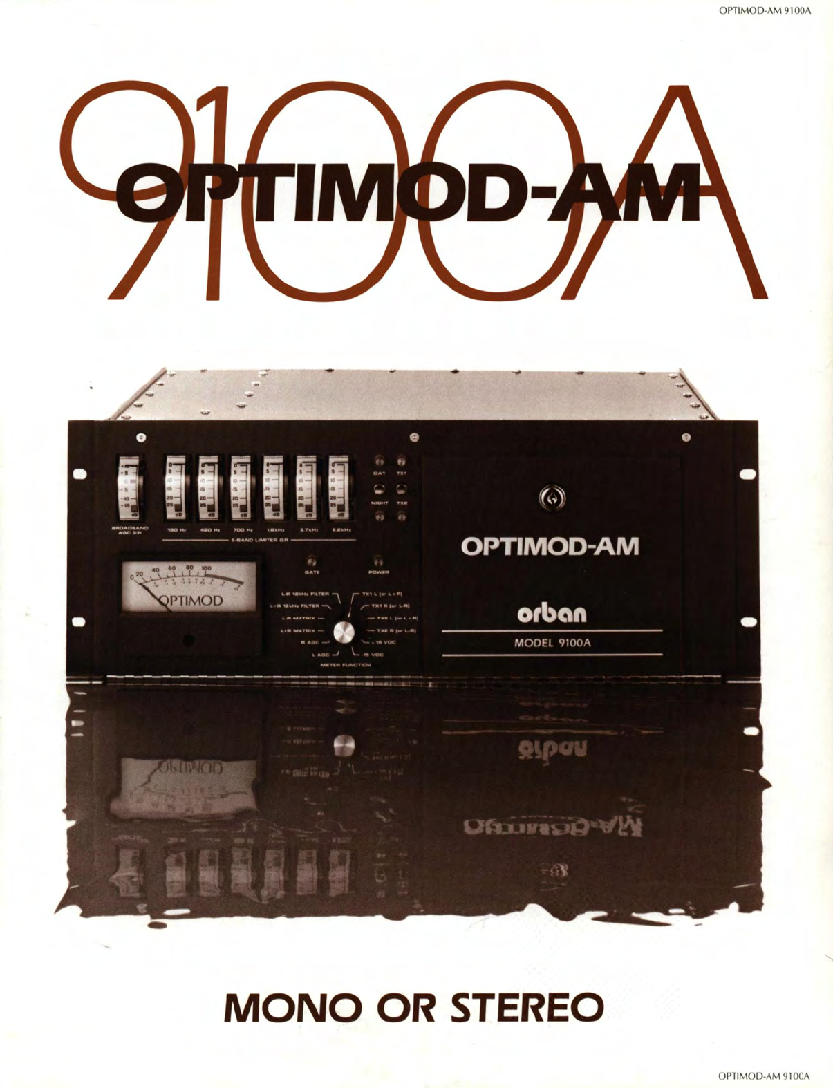 Orban Optimod 9100a Brochure