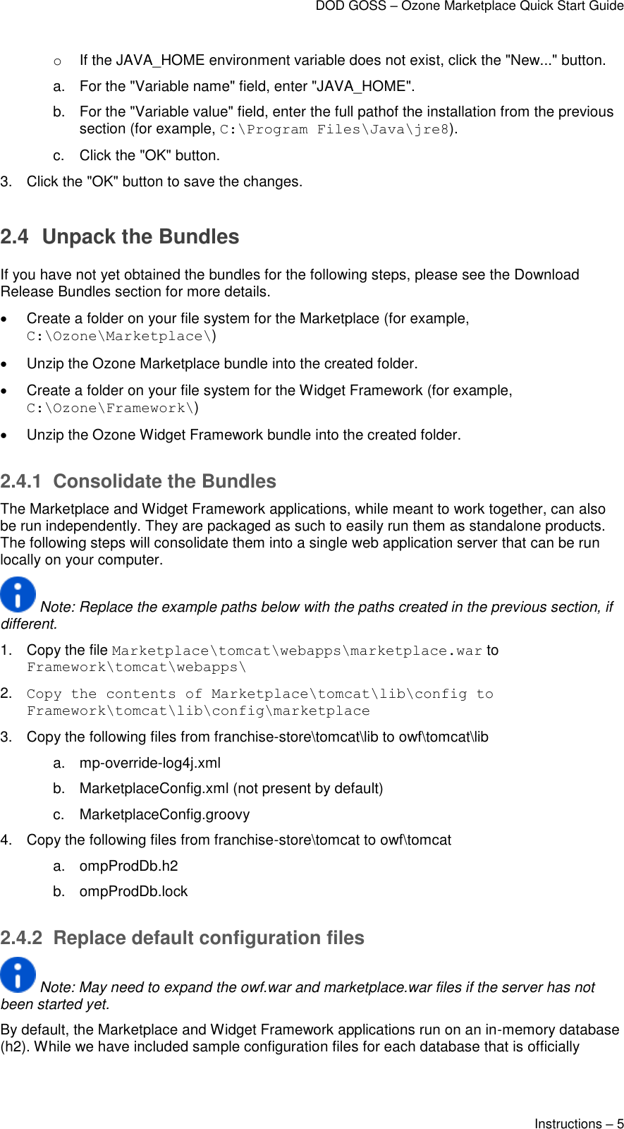 Page 5 of 8 - Ozone Marketplace Quick Start Guide