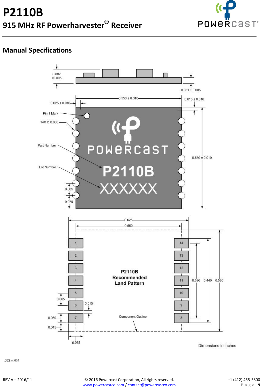 Page 9 of 11 - P2110B Datasheet V1.3 P2110B-Datasheet-v1.3