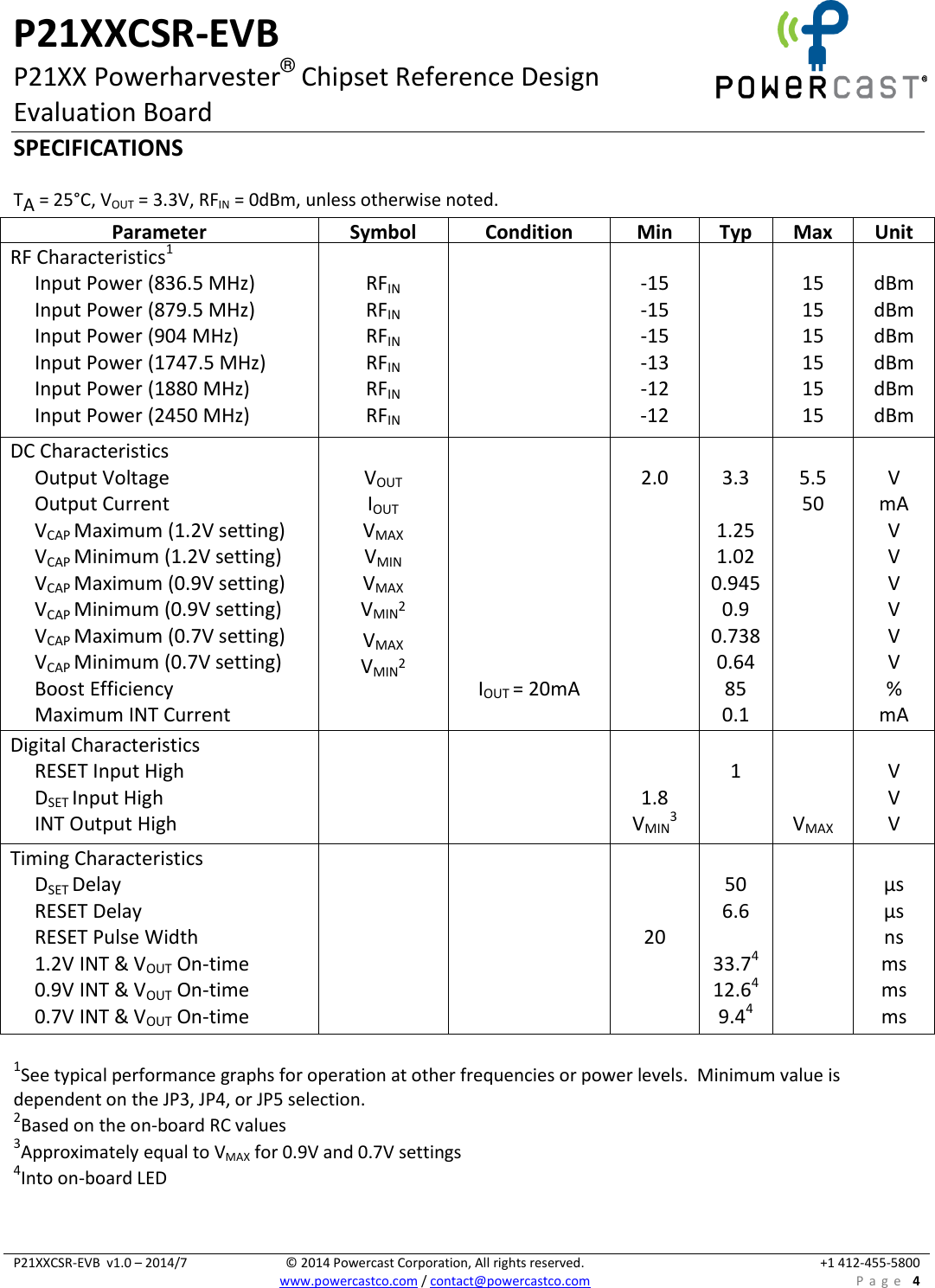 P21XXCSR EVB Datasheet v1.0 1