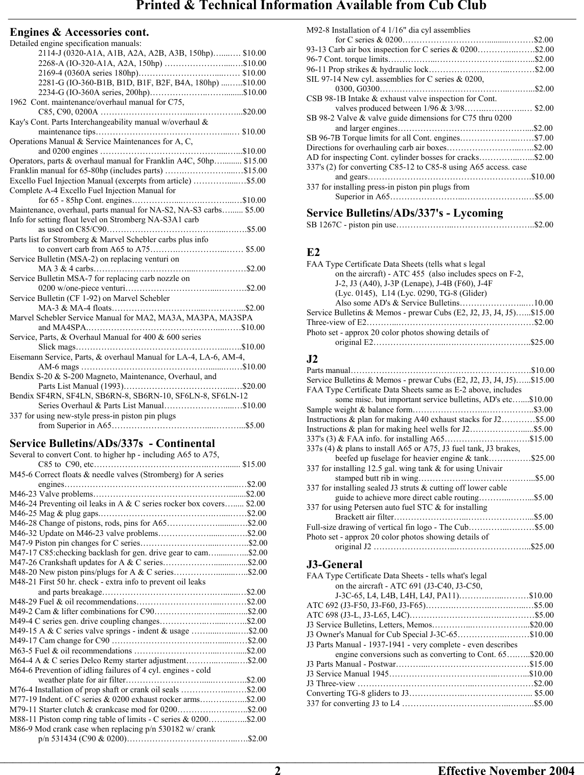 Page 2 of 6 - LWNT_470 PA18_Printed Techlist PA18 Printed
