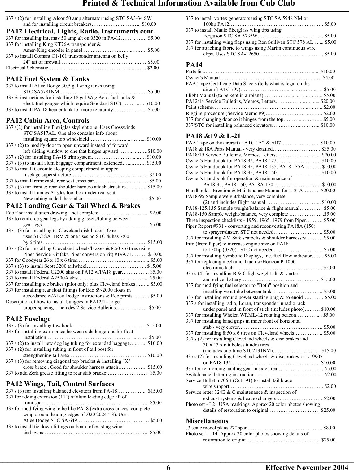 Page 6 of 6 - LWNT_470 PA18_Printed Techlist PA18 Printed
