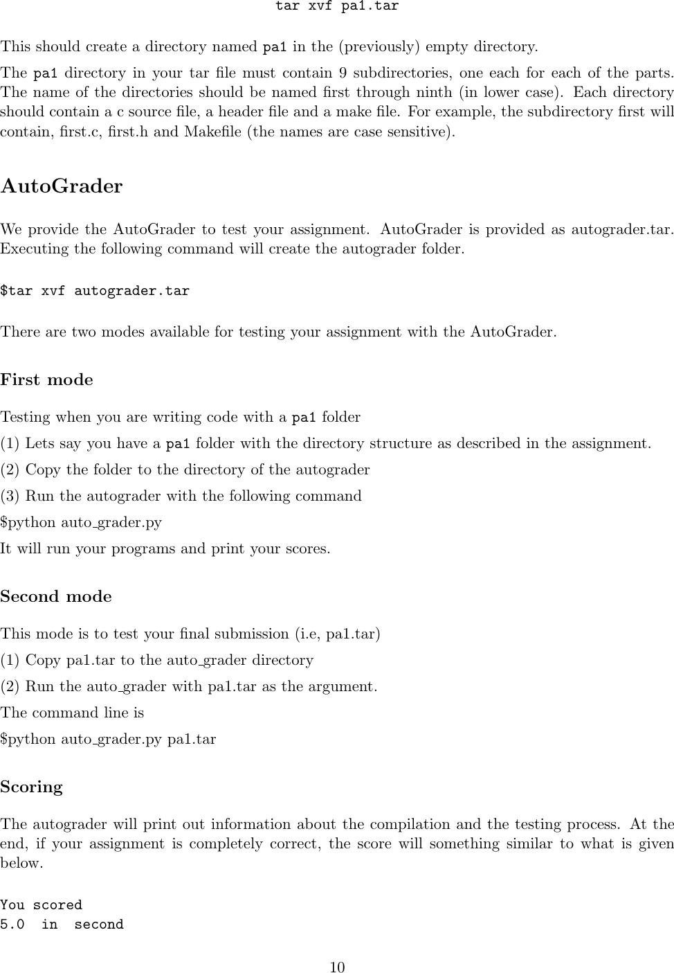 Page 10 of 11 - PA1 Instructions