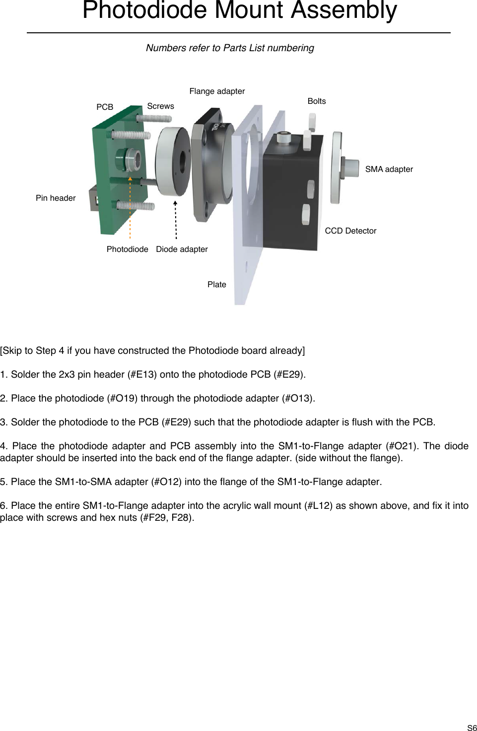 Page 7 of 7 - PCB & Photodiode Assembly Guide