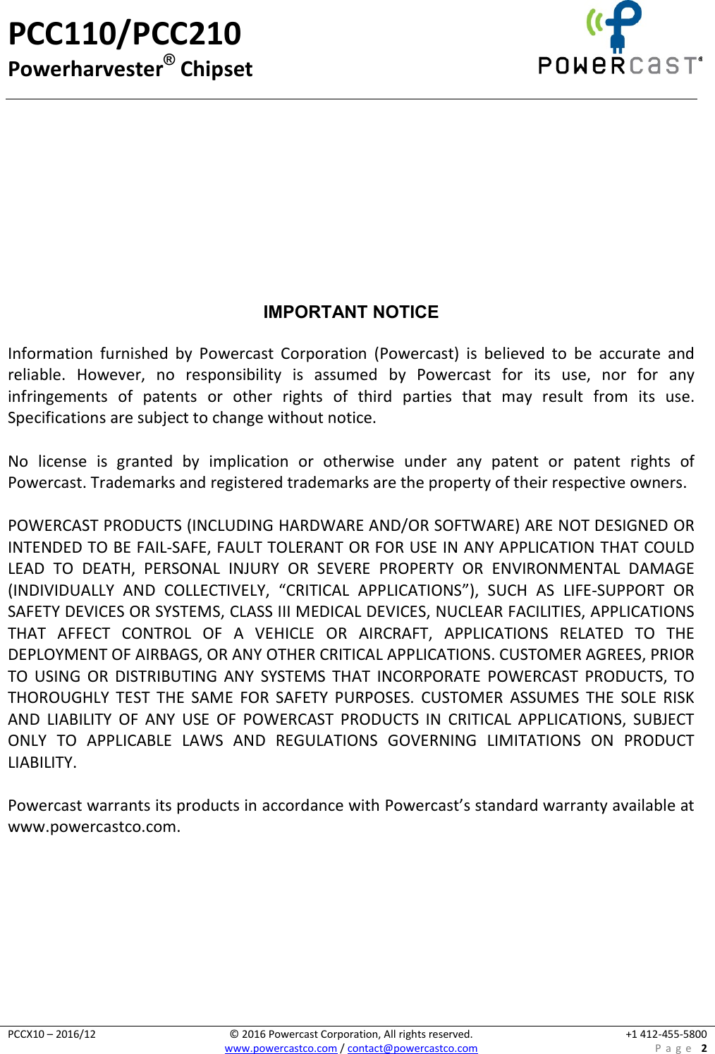 Page 2 of 2 - PCC110-PCC210 Overview V1.4 PCC110-PCC210-Overview-V1.4