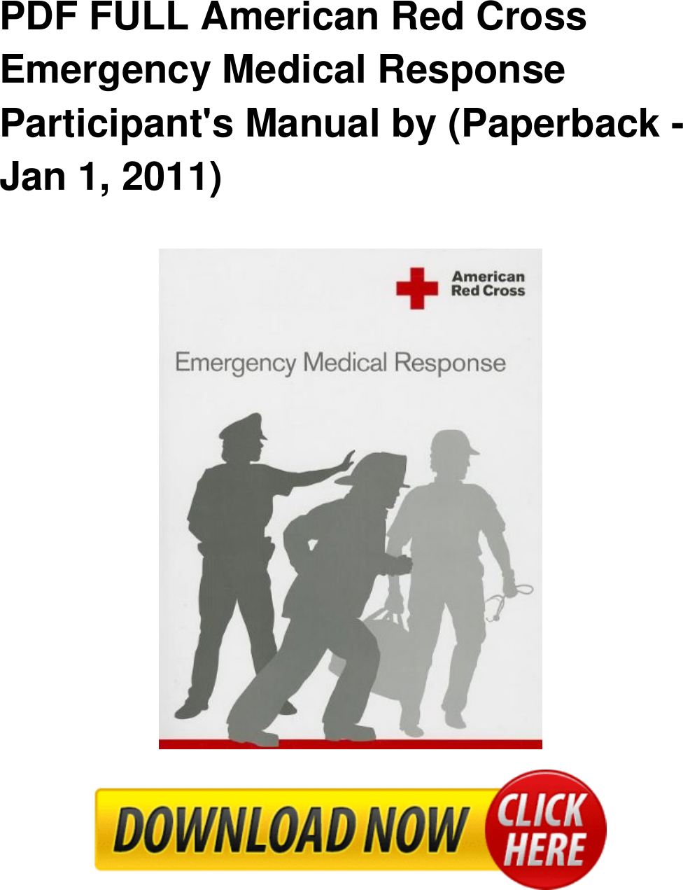 PDF FULL American Red Cross Emergency Medical Response Participant's ...