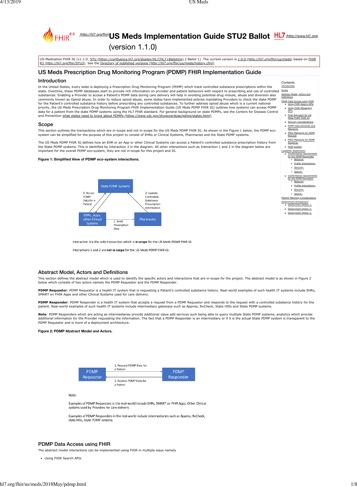 Page 1 of 8 - PDMP FHIR Implementation Guide