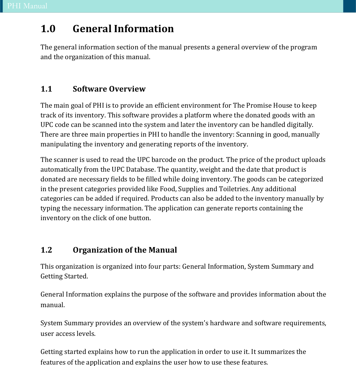 Page 2 of 11 - PHI Manual