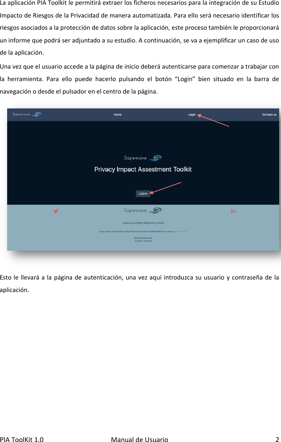 Page 2 of 6 - PIA Toolkit Manual Es