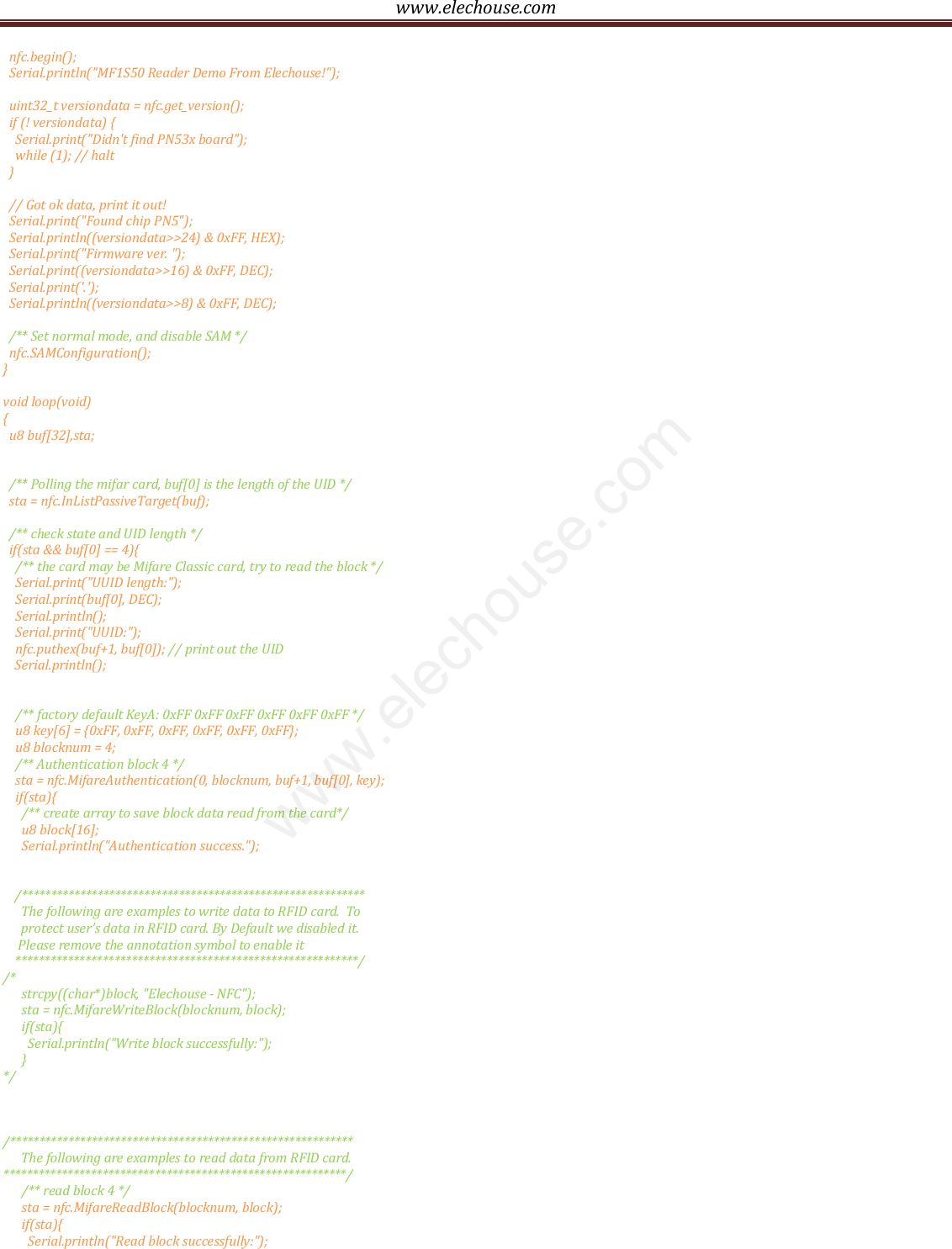 Elechouse Com Pn Nfc Rfid Module Manual