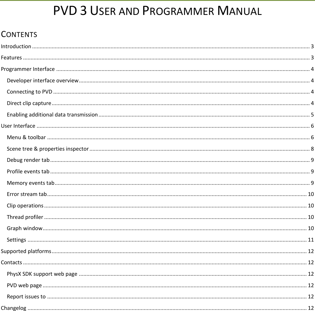 Page 2 of 12 - PVD 3 User Manual