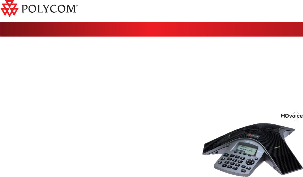 Polycom Soundstation Duo Data Sheet Sound Station Duo Conference Phone Polycom