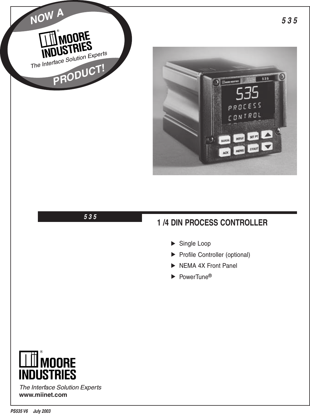 Page 1 of 10 - Powers-535-Process-Controller