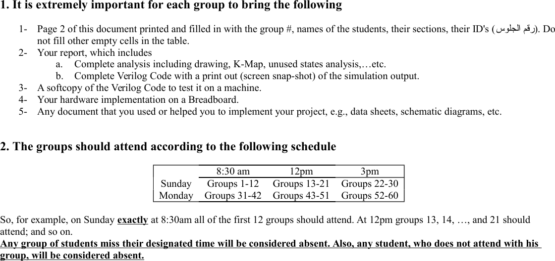 it-is-extremely-important-for-each-group-to-bring-the-following