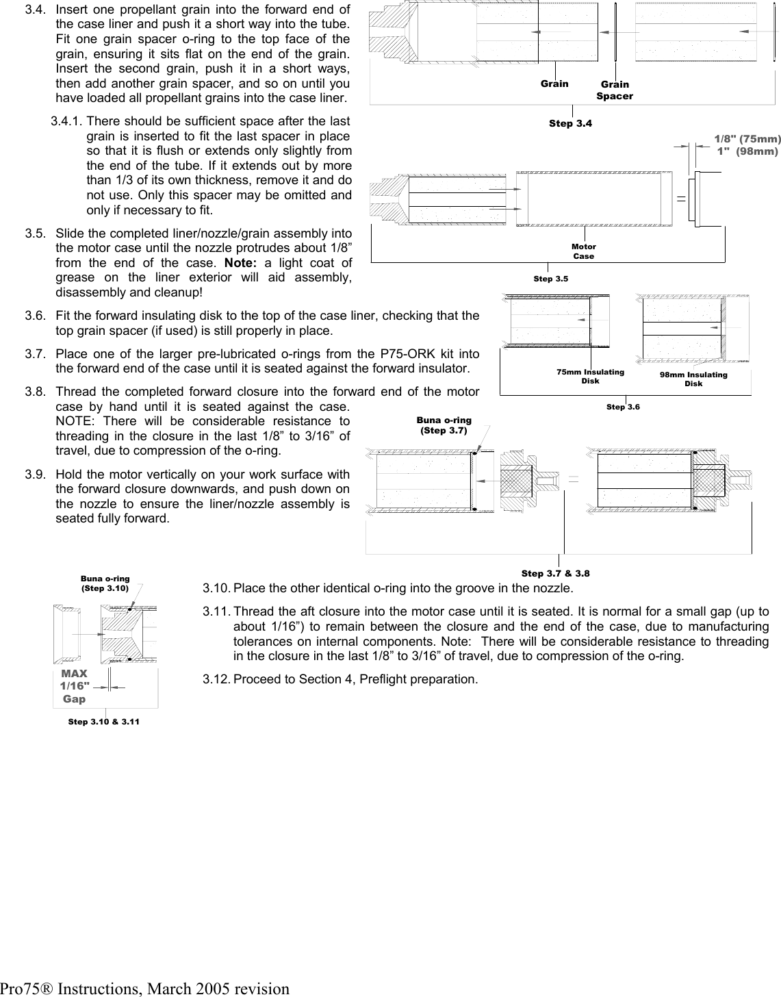 Page 5 of 6 - Pro75_Instructions_March2005 Pro75 Instructions