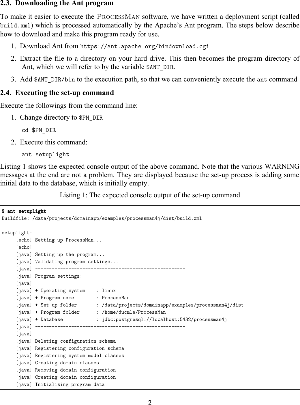 Page 2 of 12 - Technical Report Process Man-manual