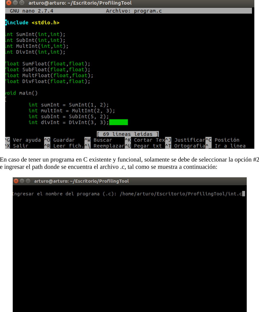 Page 6 of 10 - Profiling Tool Manual