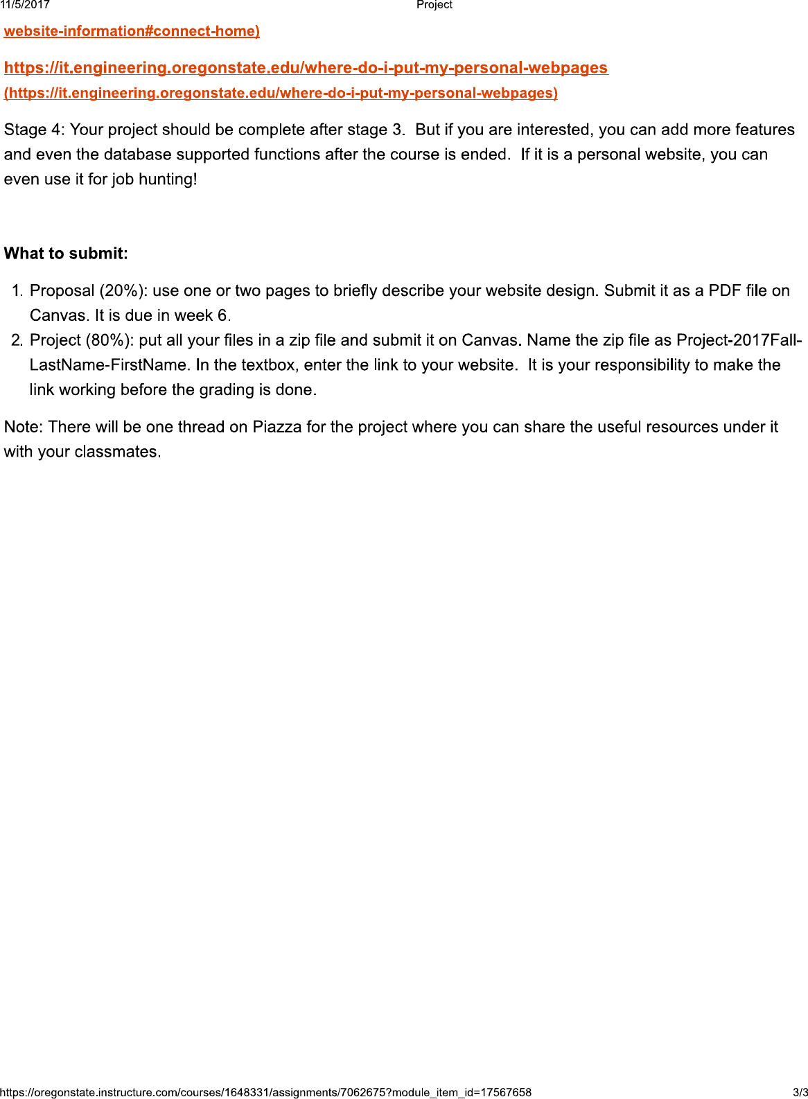 Page 3 of 3 - Project Instructions