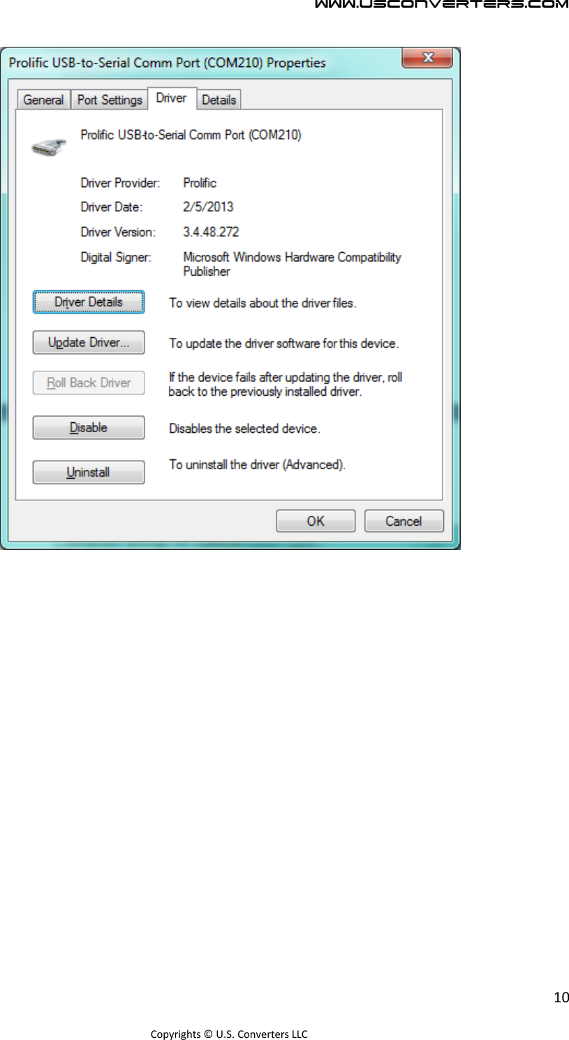 Page 10 of 11 - Prolific-PL2303HX-driver-settings