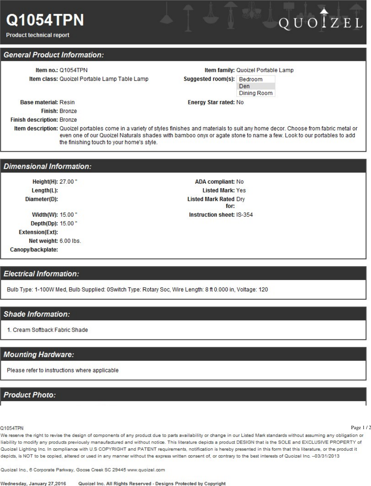 Page 1 of 2 - Q1054tpn