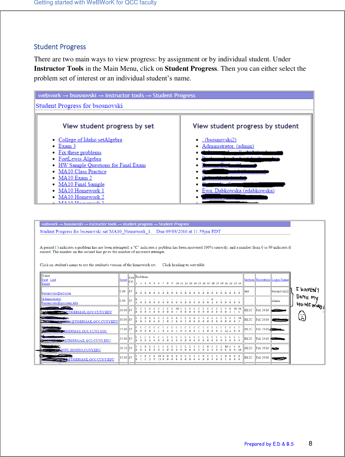 Page 8 of 12 - Getting Started With WeBWorK For QCC Faculty Guide To Using We BWor K