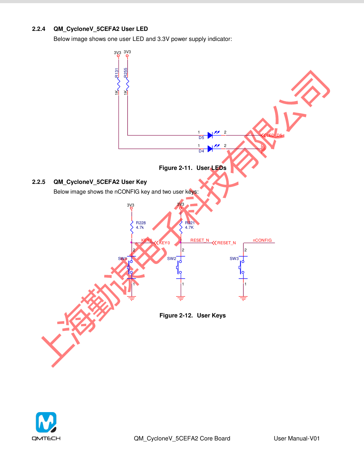 Page 10 of 12 - QM_CycloneV_5CEFA2F23_User_Manual(CoreBoard)-V01 QM Cyclone V 5CEFA2F23 User Manual(Core Board)-V01