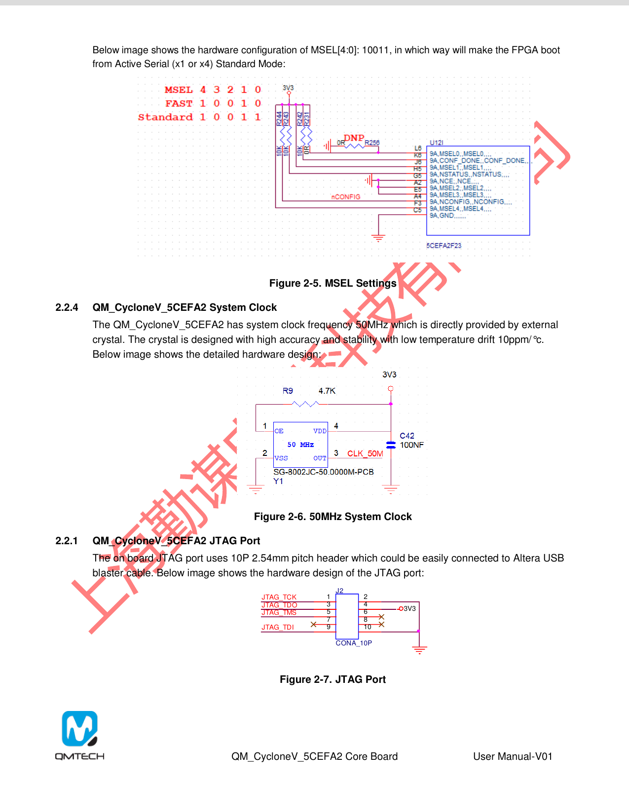 Page 7 of 12 - QM_CycloneV_5CEFA2F23_User_Manual(CoreBoard)-V01 QM Cyclone V 5CEFA2F23 User Manual(Core Board)-V01