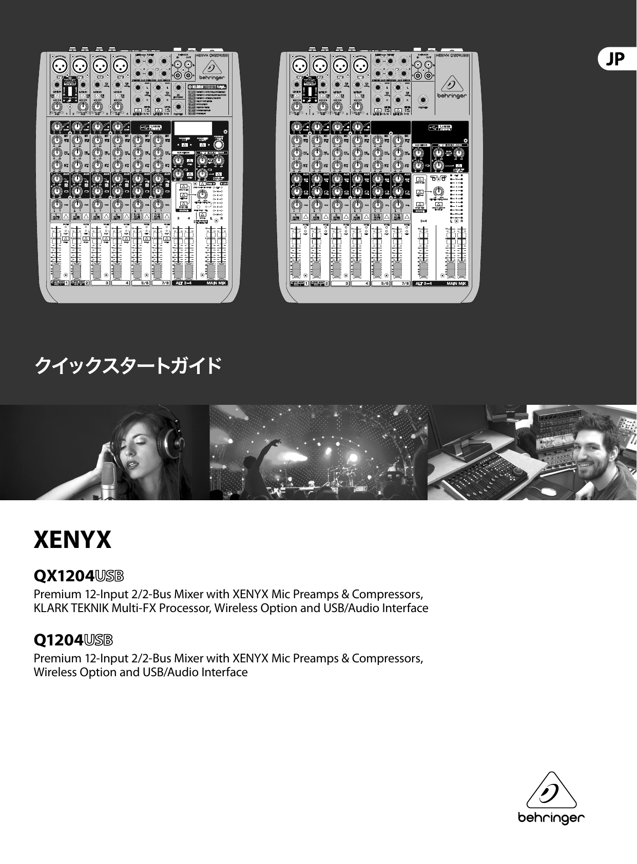 Page 1 of 11 - XENYX QX1204USB/Q1204USB Behringer QX1204USB Quick Start Guide (Japanese) Q1204USB QSG JP