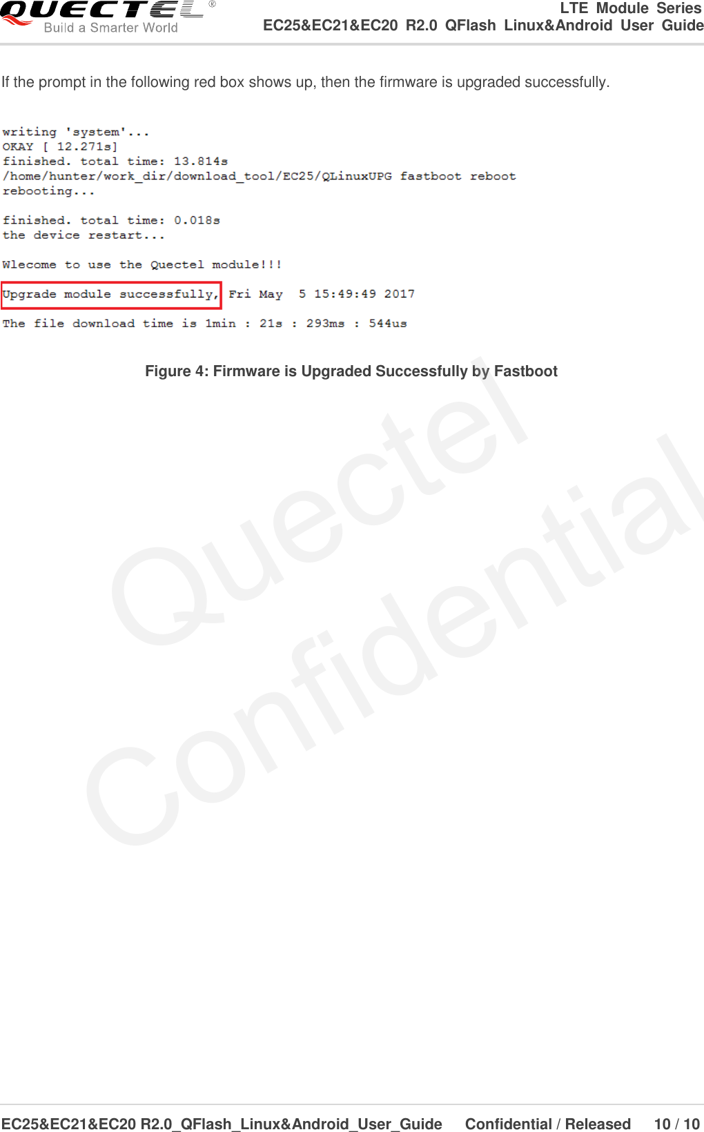 Page 11 of 11 - Quectel EC25&EC21&EC20 R2.0 QFlash Linux&Android User Guide V1.0
