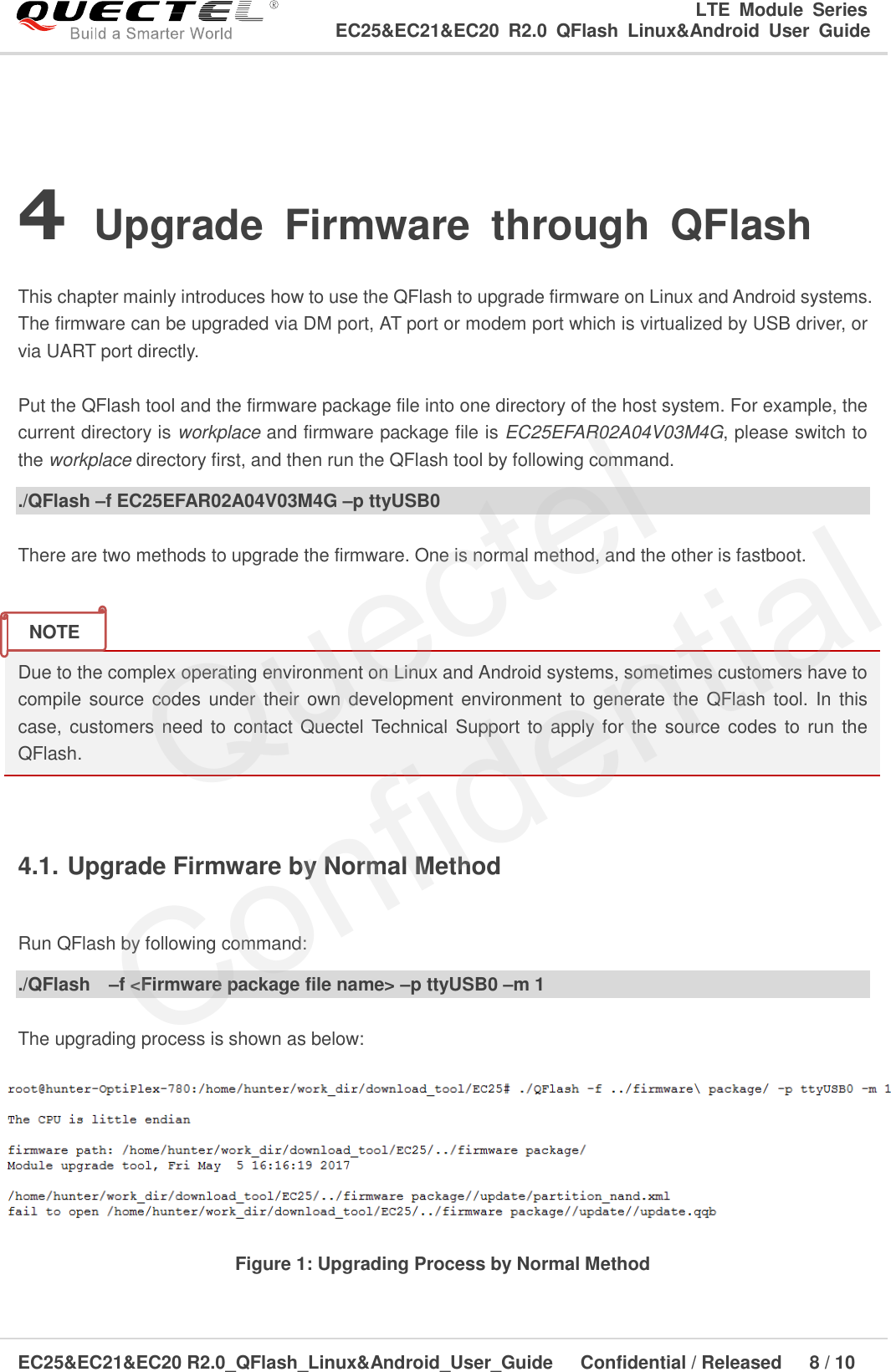 Page 9 of 11 - Quectel EC25&EC21&EC20 R2.0 QFlash Linux&Android User Guide V1.0