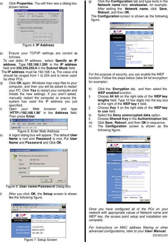 Page 2 of 2 - WA-1300 AP Quick Installation Guide EZBridge Install