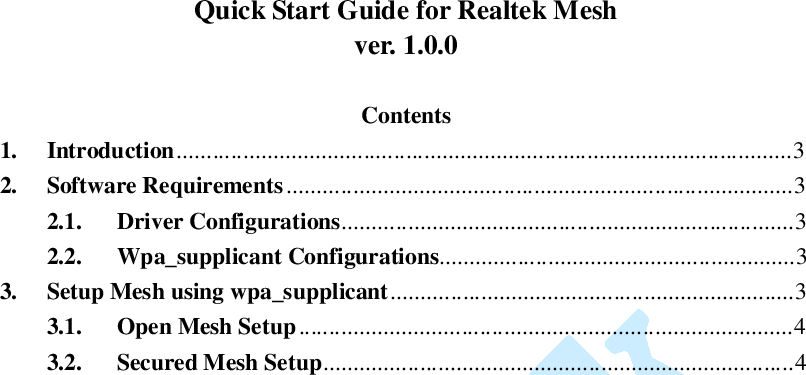 Page 2 of 5 - Quick_Start_Guide_for_Realtek_Mesh Quick Start Guide For Realtek Mesh V1.0.0 20180112