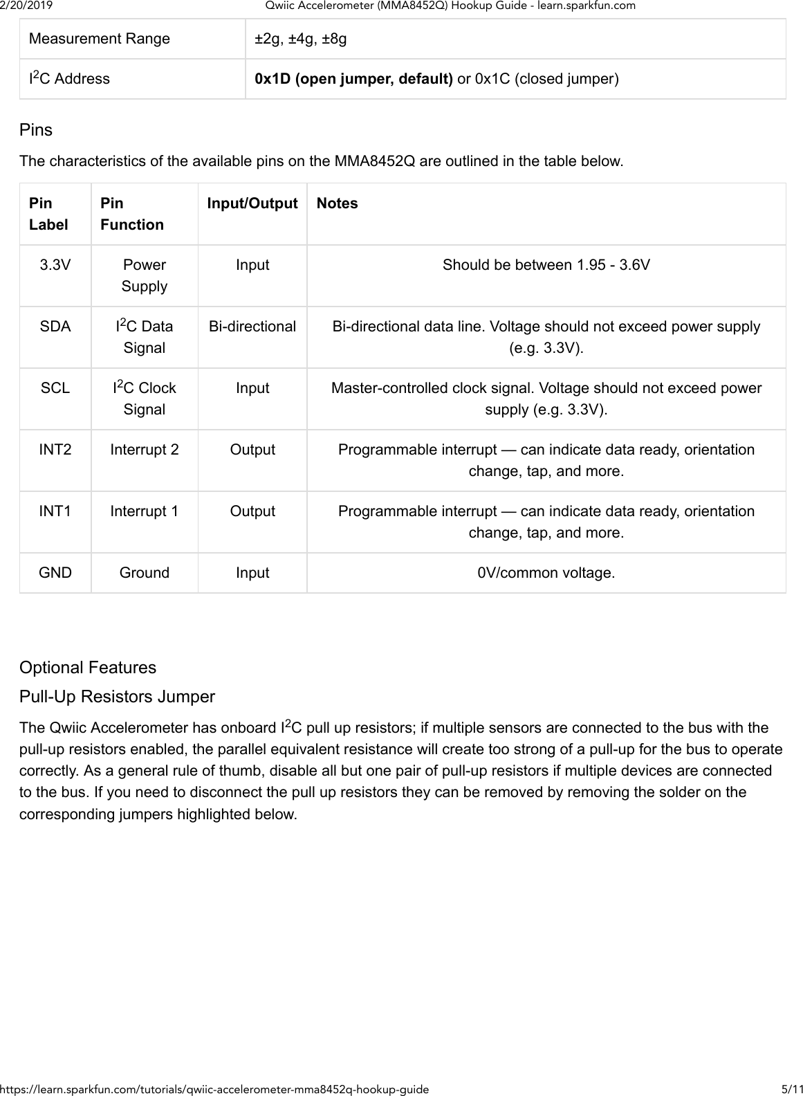 Page 5 of 11 - Qwiic Accelerometer (MMA8452Q) Hookup Guide - Learn.sparkfun.com