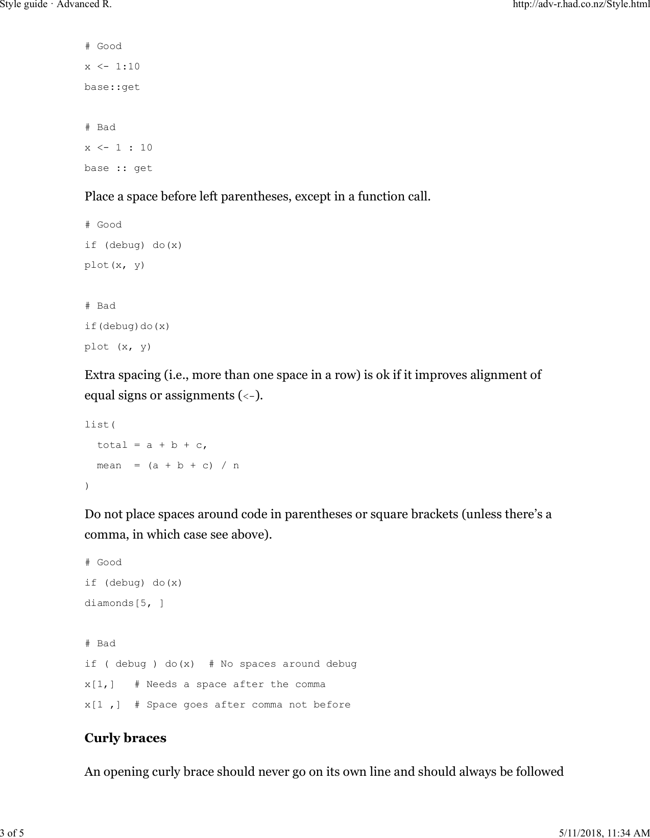Page 3 of 5 - Style Guide Â· Advanced R. R