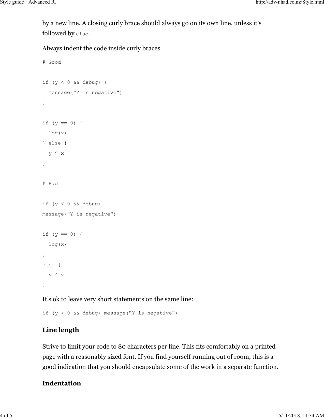 Page 4 of 5 - Style Guide Â· Advanced R. R